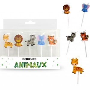 Anniversaire enfant, animaux, bougies