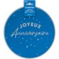 ARTICLES DE FETE-ANNIVERSAIRE-ANNIVERSAIRE BLEU-ASSIETTES 23CM ANNIVERSAIRE