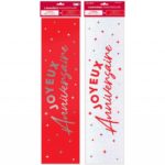 ARTICLES DE FETE-ANNIVERSAIRE-ANNIVERSAIRE ROUGE-BANNIERE ANNIVERSAIRE