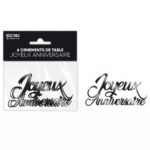ARTICLES-DE-FETE-ANNIVERSAIRE-CONFETTIS JOYEUX ANNIVERSAIRE NOIR-ANNIVERSAIRE-NOIR