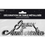 ARTICLES-DE-FETE-ANNIVERSAIRE-DECORATION DE TABLE NOIR-ANNIVERSAIRE-NOIR