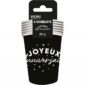 ARTICLES-DE-FETE-ANNIVERSAIRE-GOBELETS ANNIVERSAIRE NOIR-ANNIVERSAIRE-NOIR