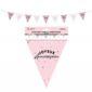 ARTICLES-DE-FETE-ANNIVERSAIRE-GUIRLANDE FANIONS ANNIVERSAIRE ROSE-ANNIVERSAIRE-ROSE