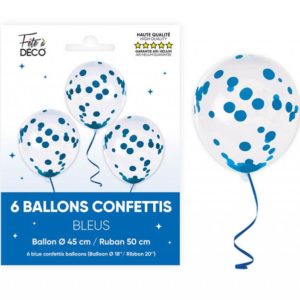 ARTICLES-DE-FETE-BALLONS-BALLONS-LATEX-BALLONS-ANNIVERSAIRE-BALLONS CONFETTIS-ANNIVERSAIRE-BLEU