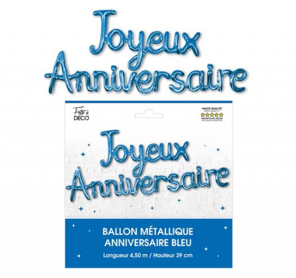 ARTICLES-DE-FETE-BALLONS-BALLONS-LATEX-BALLONS-ANNIVERSAIRE-GUIRLANDE BALLONS-ANNIVERSAIRE-BLEU
