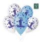 Ballons latex, 1er anniversaire, bleu bébé