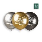 Ballons latex, ballons âges, shiny, assortiment