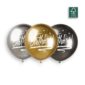 Ballons latex, ballons âges, shiny, assortiment