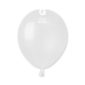 Ballons latex, ballons couleurs unis, 13 cm, blanc, métal