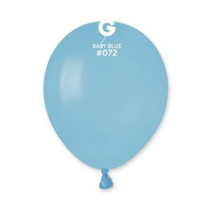 Ballons latex, ballons couleurs unis, 13 cm, bleu bebe