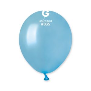 Ballons latex, ballons couleurs unis, 13 cm, bleu lagon métal