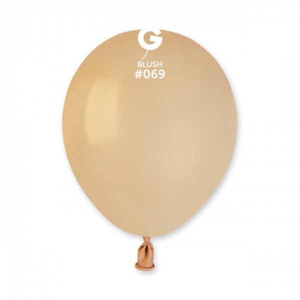Ballons latex, ballons couleurs unis, 13 cm, blush