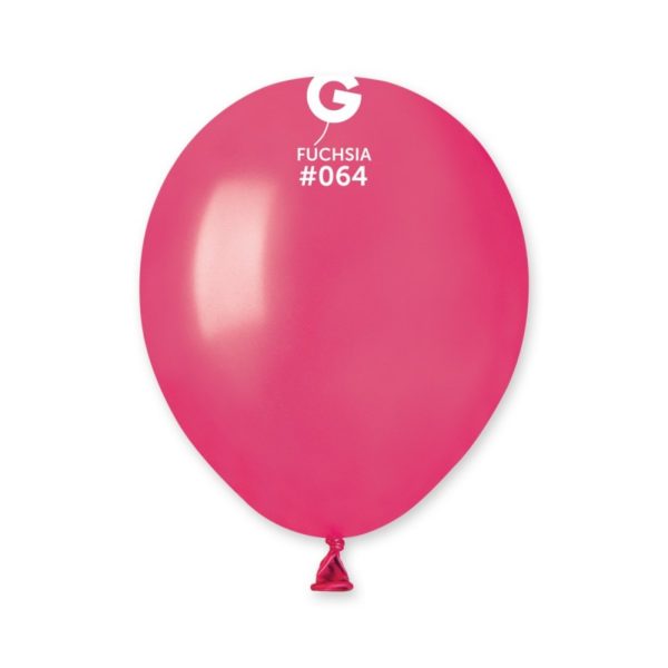 BALLONSLATEX-BALLONSCOULEURSUNIS-13CM-FUCHSIA-METAL Ballons latex, ballons couleurs unis, 13 cm, fuchsia métal