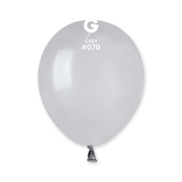 Ballons latex, ballons couleurs unis, 13 cm, gris