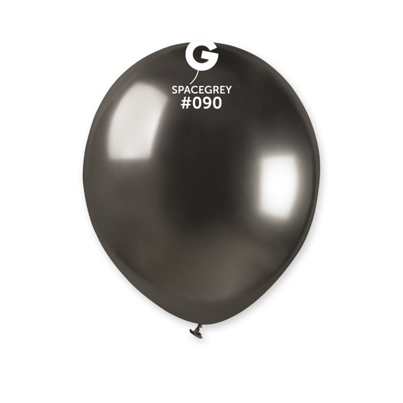 Ballons latex, ballons couleurs unis, 13 cm, gris sideral