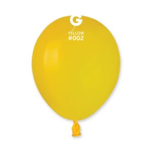 Ballons latex, ballons couleurs unis, 13 cm, jaune