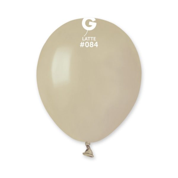 Ballons latex, ballons couleurs unis, 13 cm, latte