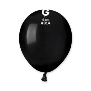 Ballons latex, ballons couleurs unis, 13 cm, noir