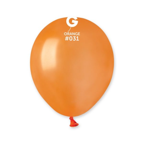BALLONSLATEX-BALLONSCOULEURSUNIS-13CM-ORANGE-METAL Ballons latex, ballons couleurs unis, 13 cm, orange métal