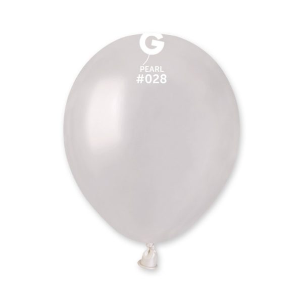 BALLONSLATEX-BALLONSCOULEURSUNIS-13CM-PERLE-METAL Ballons latex, ballons couleurs unis, 13 cm, perle