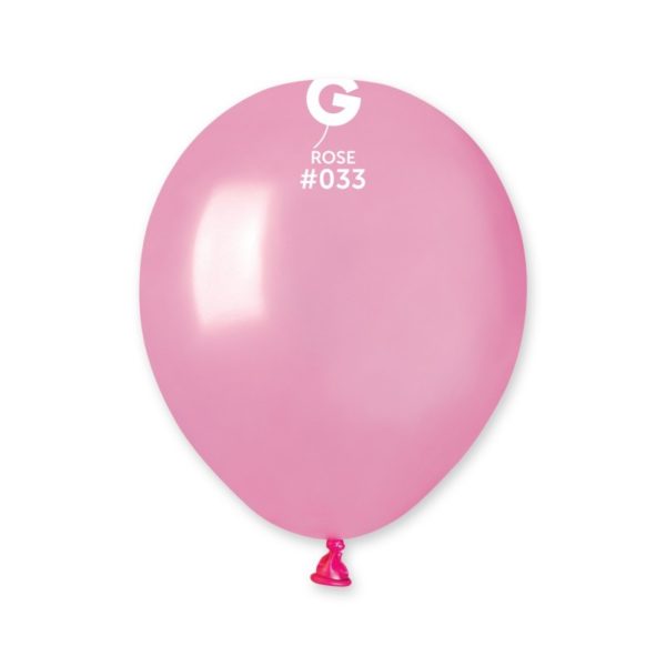 BALLONSLATEX-BALLONSCOULEURSUNIS-13CM-ROSE-METAL Ballons latex, ballons couleurs unis, 13 cm, rose métal