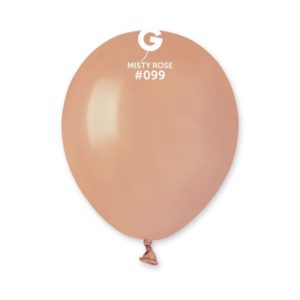 Ballons latex, ballons couleurs unis, 13 cm, rose brumeux
