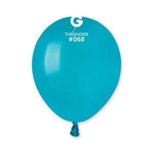 Ballons latex, ballons couleurs unis, 13 cm, turquoise