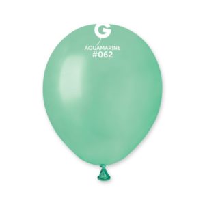 Ballons latex, ballons couleurs unis, 13 cm, vert d eau métal