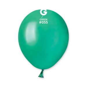 Ballons latex, ballons couleurs unis, 13 cm, vert foncé métal