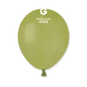Ballons latex, ballons couleurs unis, 13 cm, vert olive