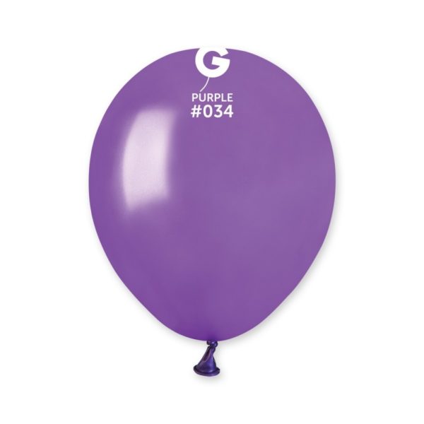 BALLONSLATEX-BALLONSCOULEURSUNIS-13CM-VIOLETMETAL-METAL Ballons latex, ballons couleurs unis, 13 cm, violet métal