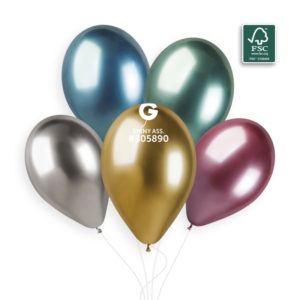 Ballons latex, ballons couleurs unis, shiny, assortiment, 33 cm