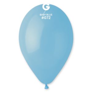 Ballons latex, ballons couleurs unis, bleu bebe