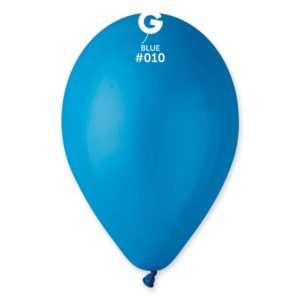 Ballons latex, ballons couleurs unis, bleu moyen