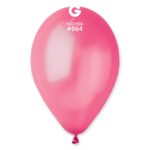 Ballons latex, ballons couleurs unis, fuchsia, métal