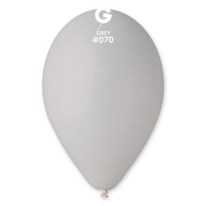 Ballons latex, ballons couleurs unis, gris