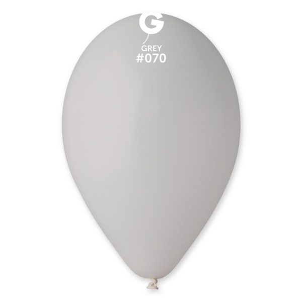 Ballons latex, ballons couleurs unis, gris