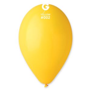 Ballons latex, ballons couleurs unis, jaune