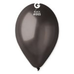 Ballons latex, ballons couleurs unis, noir, métal