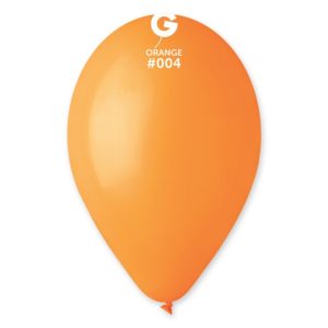 Ballons latex, ballons couleurs unis, orange