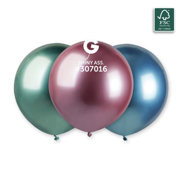 Ballons latex, ballons couleurs unis, shiny, vert, rose, bleu