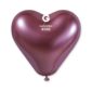 Ballons latex, ballons couleurs unis, shiny, rose, coeur