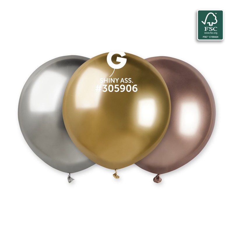 Ballons latex, ballons couleurs unis, shiny, argent, or, rose gold