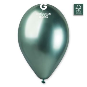 Ballons latex, ballons couleurs unis, shiny, vert, 33 cm