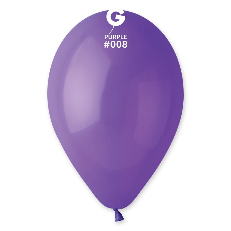Ballons latex, ballons couleurs unis, violet