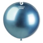 Ballons latex, ballons XXL, bleu, shiny