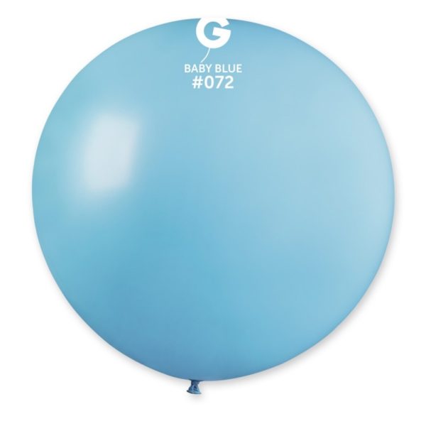 Ballons latex, ballons XXL, bleu bébé