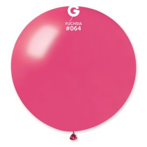 Ballons latex, ballons XXL, fuchsia, métal