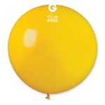 Ballons latex, ballons XXL, jaune