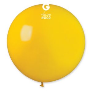 Ballons latex, ballons XXL, jaune